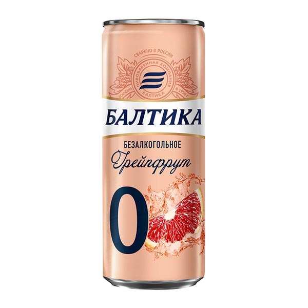 Пиво Балтика №0  Грейпфрут ж/б 0,33 л. Алк. 0,5% 