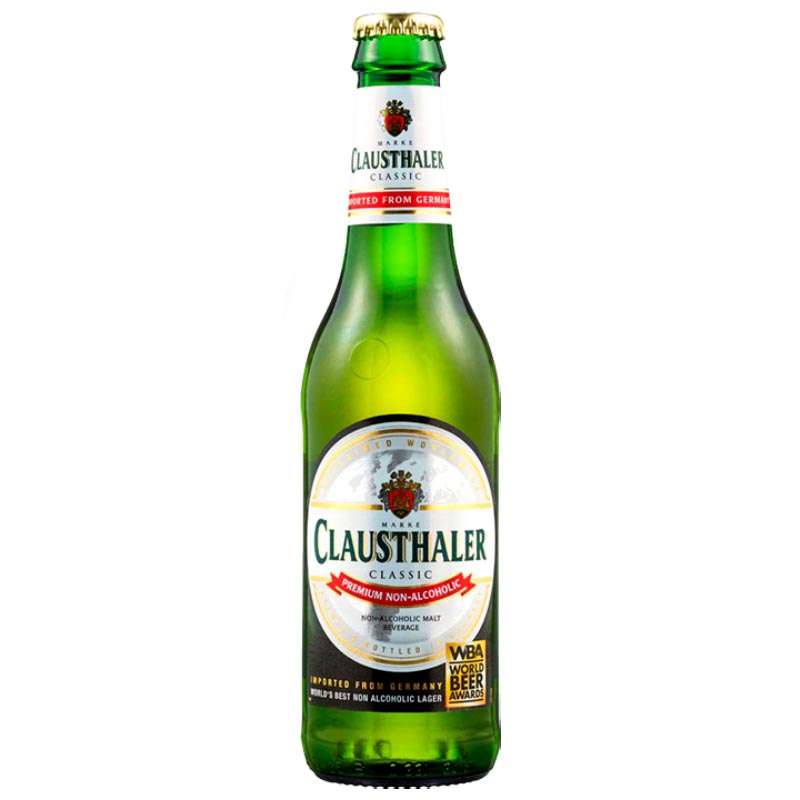 Пиво Клаусталер Ориджинал б/а  бут. 0,33 л. ИМПОРТ Алк. 0,5%