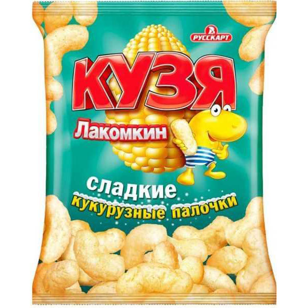 Кукурузные снеки Кузя Лакомкин 85 гр. 