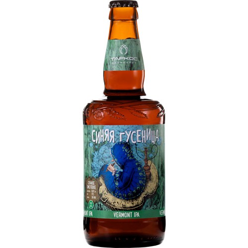 Пиво Синяя Гусеница светлое нефильтр. бут. 0,5 л. Алк. 6,6 %
