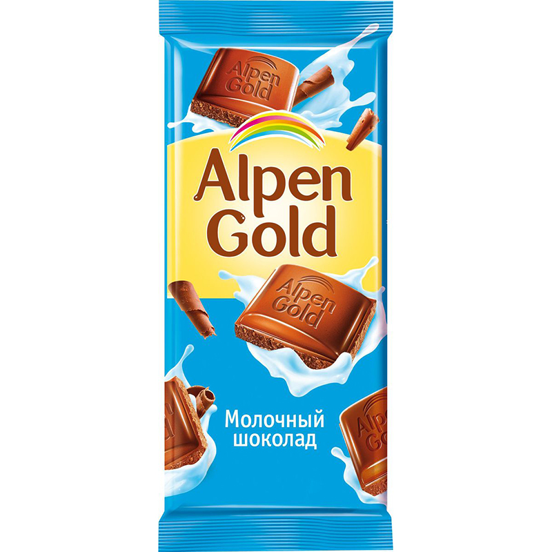 Шоколад Альпен Гольд молочный 0,085 гр.