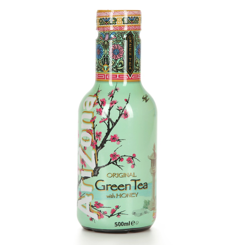Напиток б/а н/г Аризона п/б 0,5 зеленый чай с ароматом женьшеня и меда ИМПОРТ