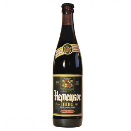 Пиво Немецкое тёмное бут. 0,45 л. Алк. 4,5 %