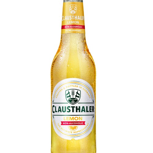 Пиво Клаустайлер Лимон безалк. светлое бут. 0,33 л. Алк. 0,5%